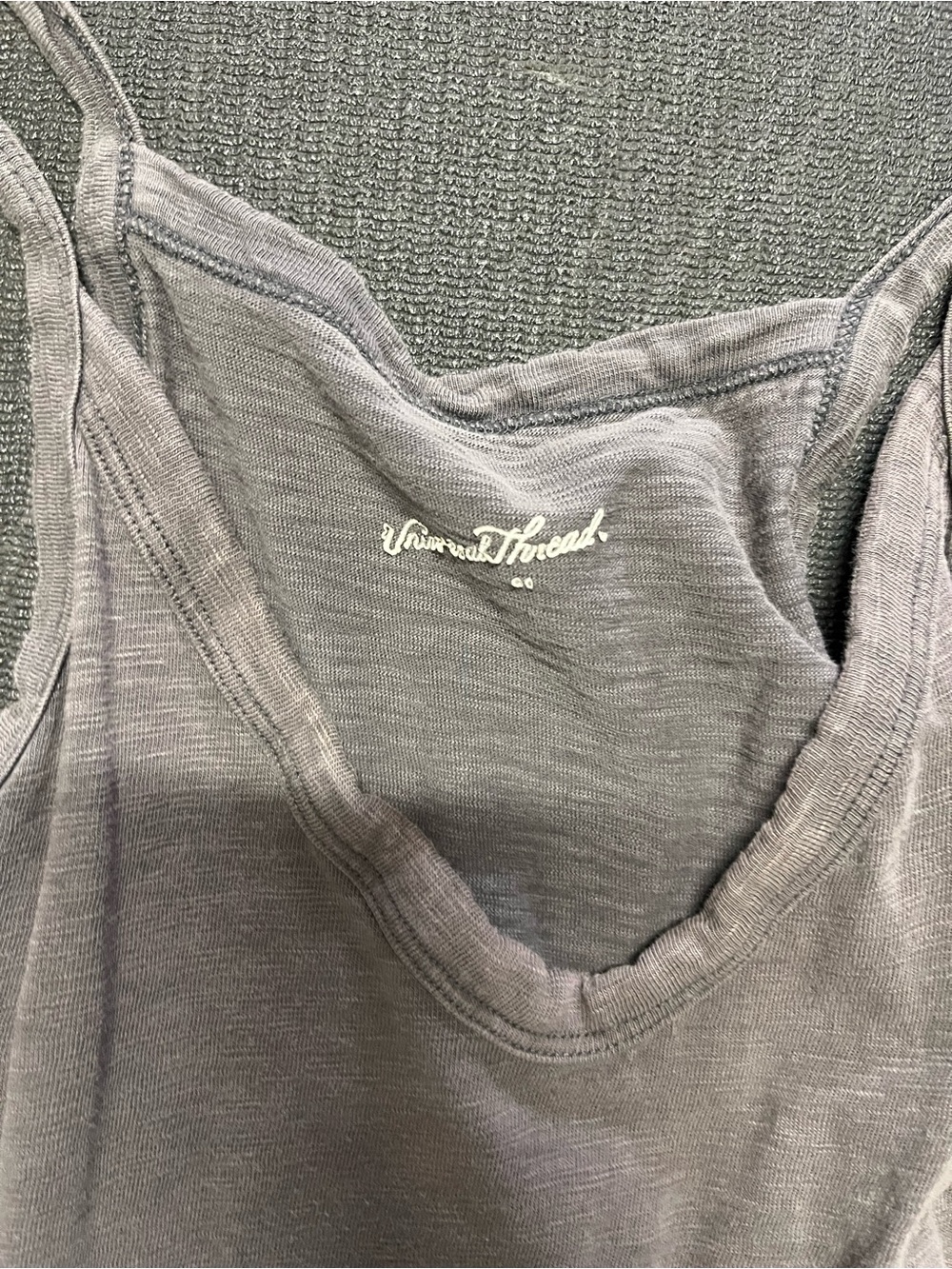 Gray Racerback Slip Dress - Picture 2 of 2